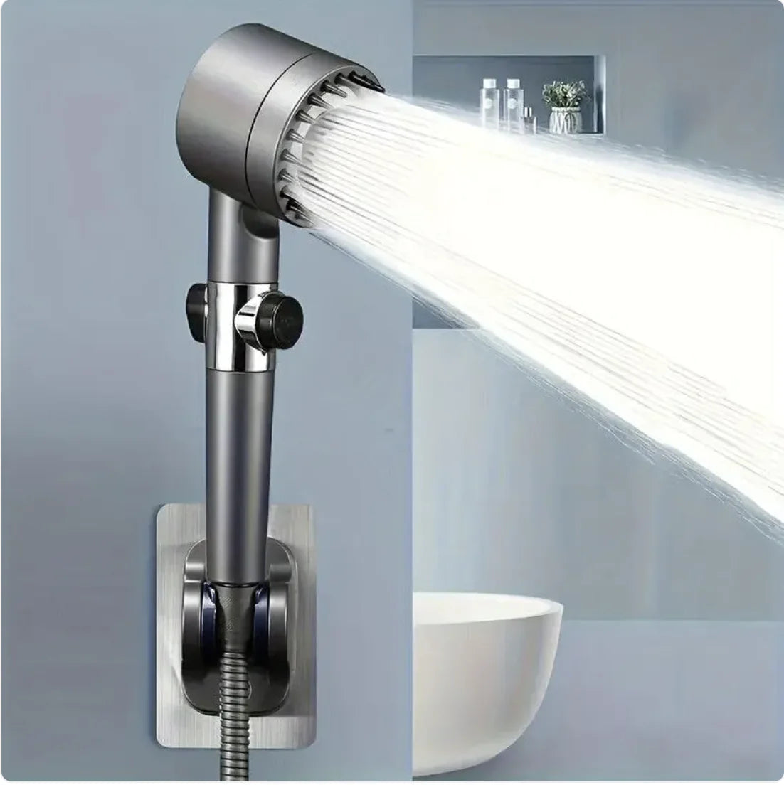 3-Mode High-Pressure Shower Head