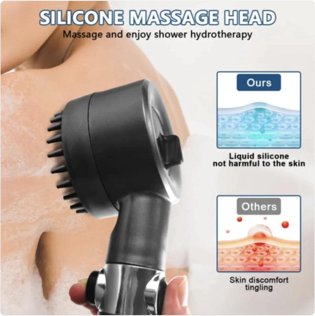 3-Mode High-Pressure Shower Head